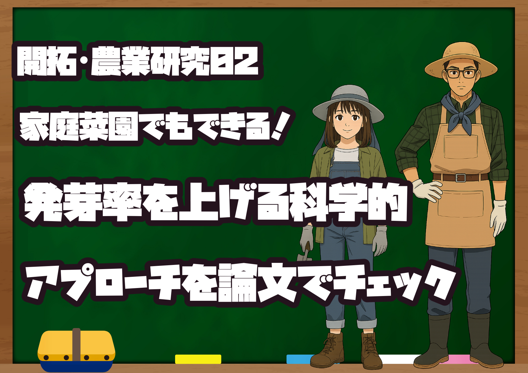家庭菜園で発芽率を上げるための科学的アプローチを紹介するイメージ。