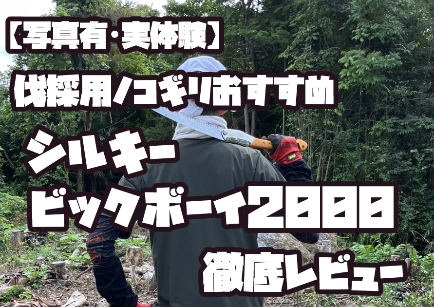 シルキー ビックボーイ2000のアイキャッチ画像。太い樹木や枝もスムーズに伐採できる高剛性ブレードと長いストロークの魅力を紹介。