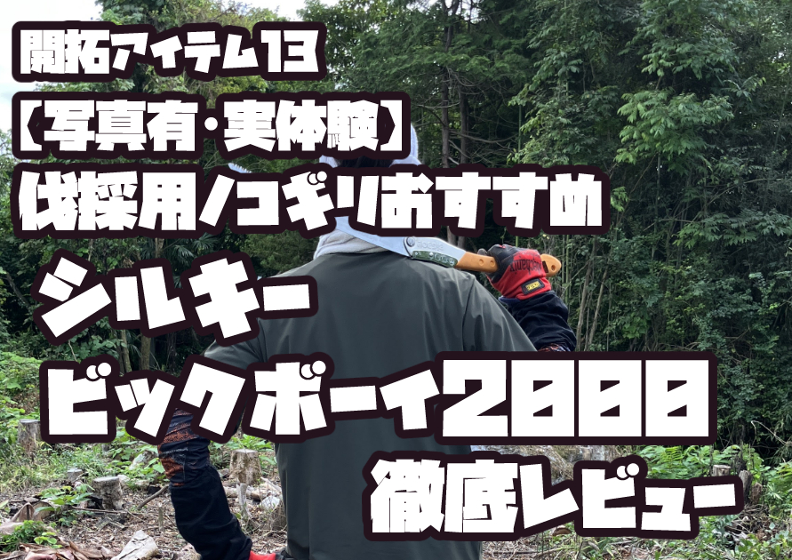 チェーンソーなしで太い枝を切る｜ビックボーイ2000使用レビュー