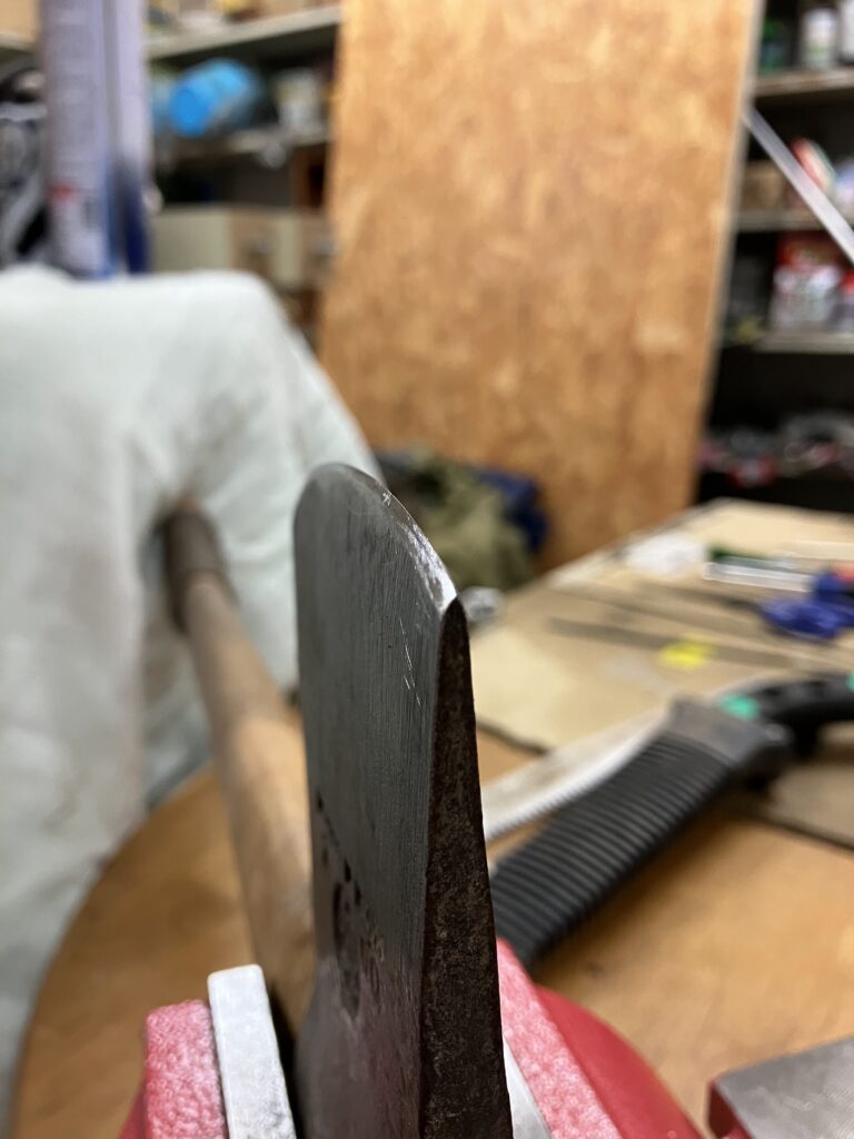 刃こぼれが解消された修理後の状態。