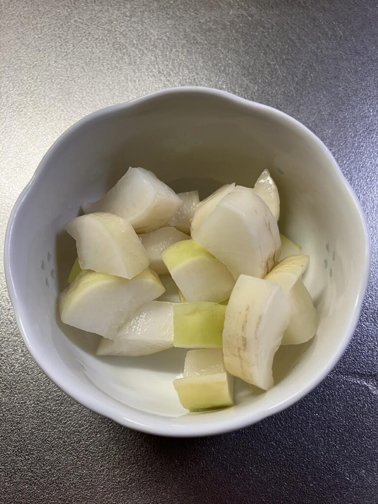 砂糖不使用で仕上げたヘルシーたくあんの完成写真