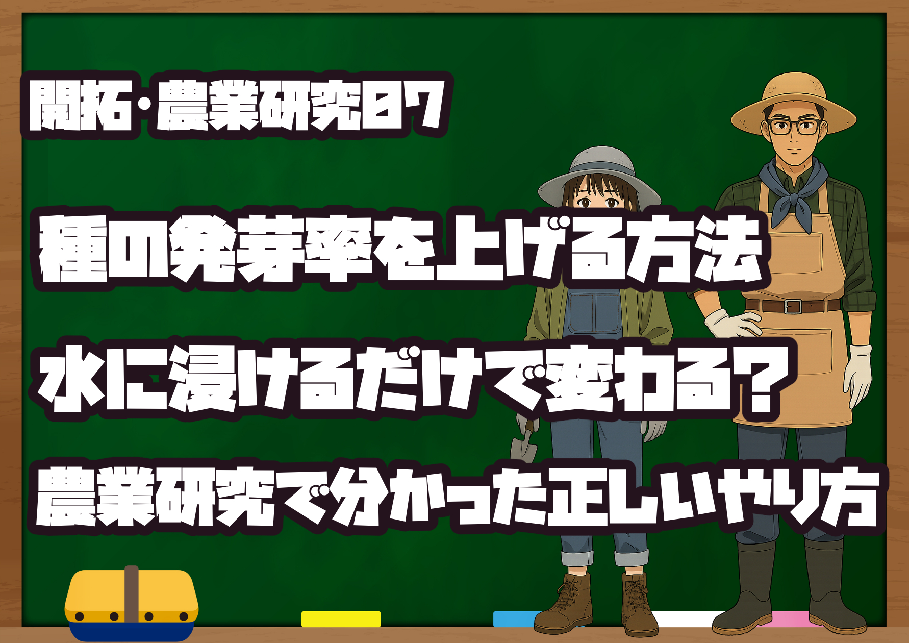 種の発芽率を上げる方法 ハイドロプライミングのやり方と効果