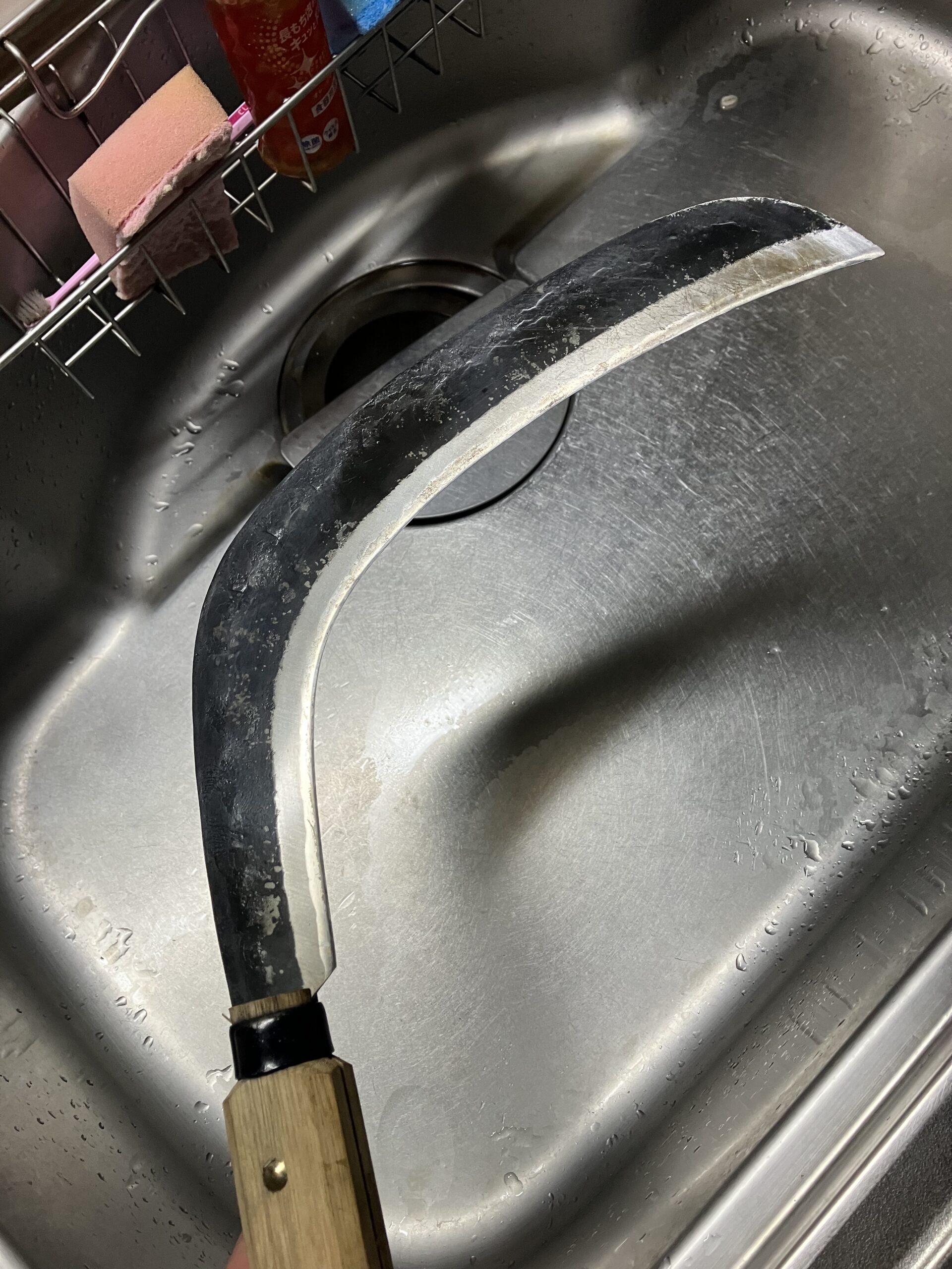 研ぐ前の大鎌
